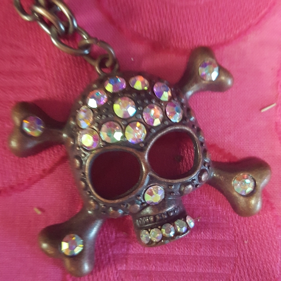 Rhinestone Studded Skull Boot Jewelry - Picture 10 of 10